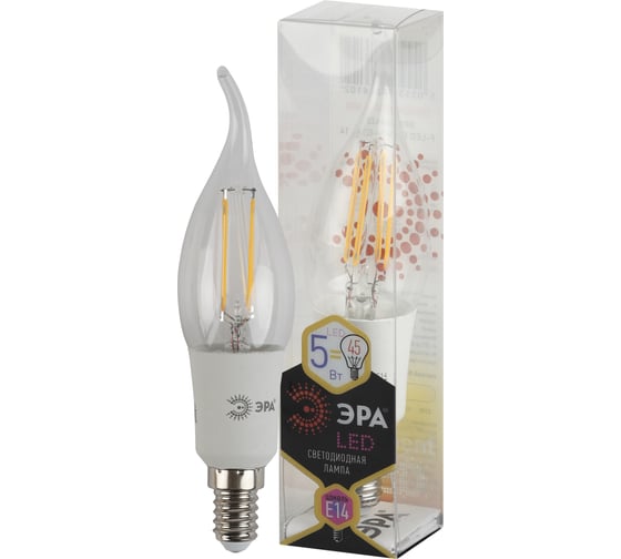 Светодиодная лампа ЭРА F-LED BXS-5w-827-E14 Б0012534