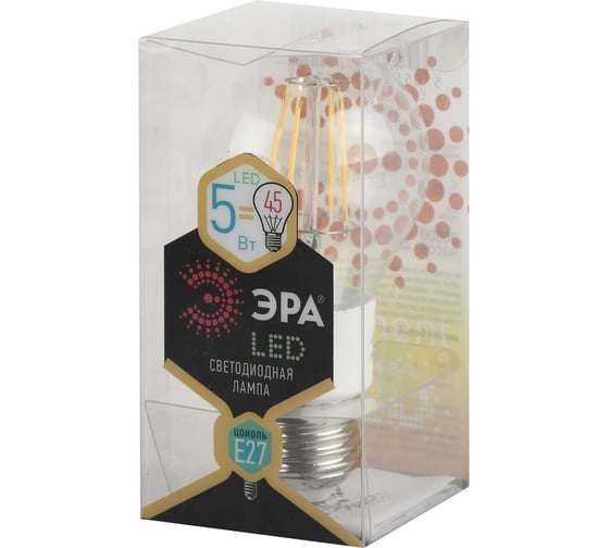 Светодиодная лампа ЭРА F-LED A60-5w-827-E27 Б0012535