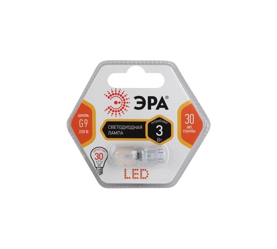 Светодиодная лампа ЭРА LED smd JCD-3w-360-827-G9 Б0017108