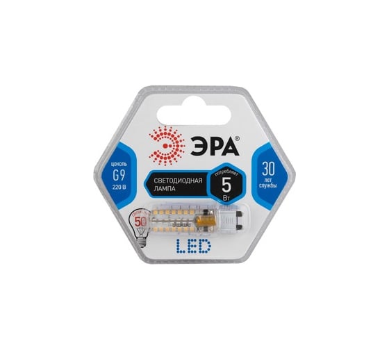 Светодиодная лампа ЭРА LED smd JCD-5w-corn-840-G9 Б0017113