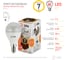 Светодиодная лампа ЭРА LED smd P45-7w-827-E14-Clear Б0017241 4