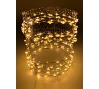 Светодиодная гирлянда Магия праздника "НИТЬ-РИС" цвет тепло-белый, 189LED, GS IP44, 4.5V6W адаптер MAG-G092-034