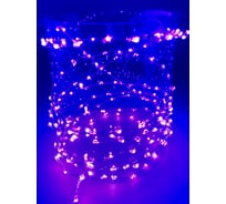 Светодиодная гирлянда Магия праздника "НИТЬ-РИС" цвет фиолетовый, 189LED, GS IP44, 4.5V6W адаптер MAG-G092-033