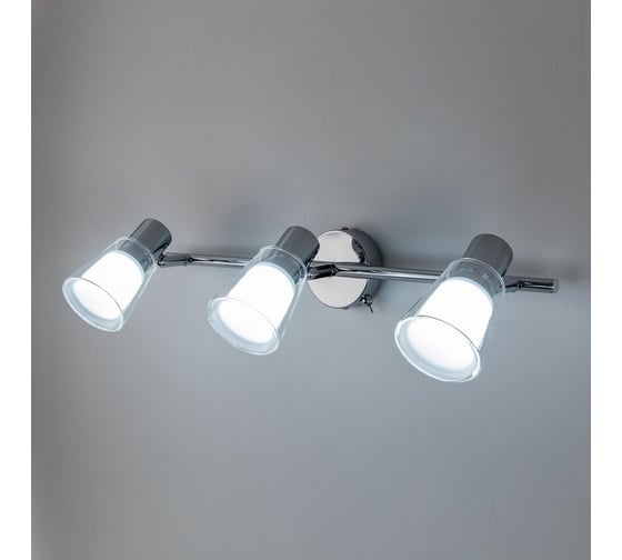 Поворотный спот с выключателем Citilux Пойнт LED Хром CL552531