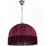 Подвесная люстра Citilux Базель с бордовым абажуром CL407133