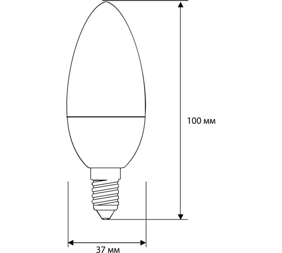 Светодиодная лампа 5Вт 220В Camelion LED5-C35/830/E14 12031