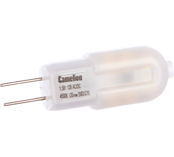 Светодиодная лампа 1.5Вт 12В AC/DC Camelion LED1.5-JC/845/G4 12022