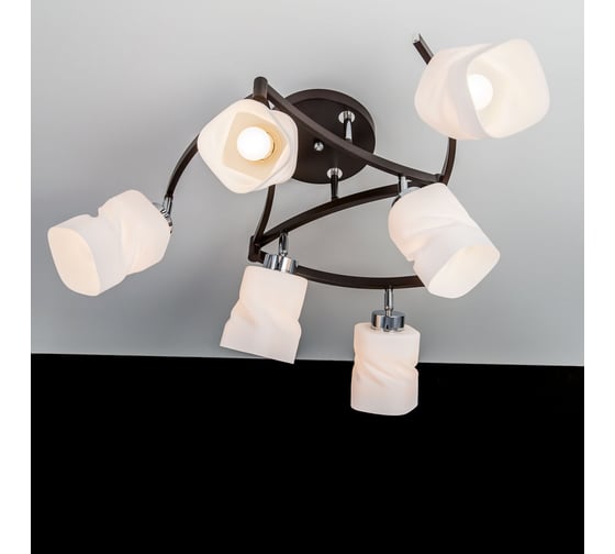 Поворотная люстра Citilux Берта Венге Хром CL126162