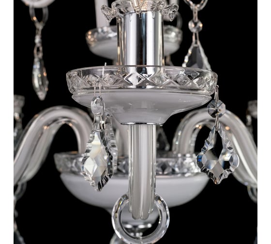 Люстра Citilux Марена стеклянная Белая CL352180