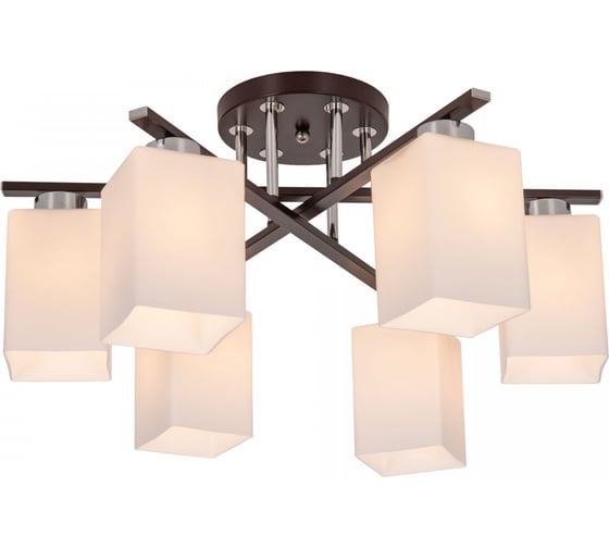 Потолочная люстра Citilux Маркус Венге Хром CL123161