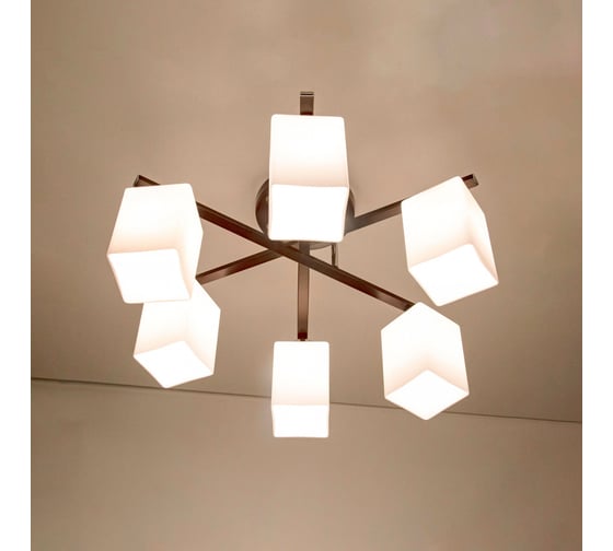 Потолочная люстра Citilux Маркус Венге Хром CL123161