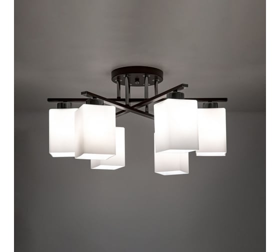 Потолочная люстра Citilux Маркус Венге Хром CL123161
