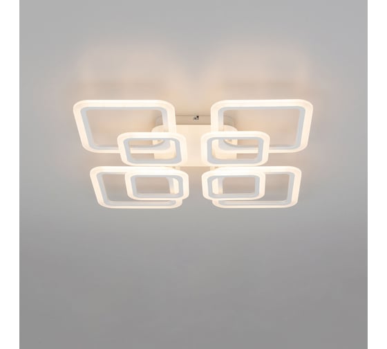 Люстра Citilux Марсель LED с пультом Белая CL232180R