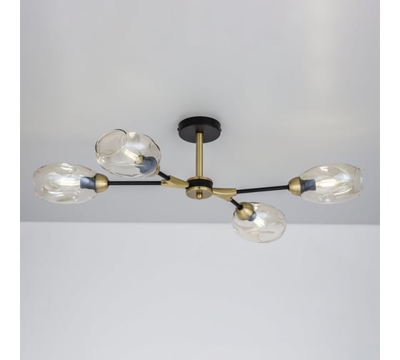 Люстра Citilux Монтана на штанге Чёрная CL117145