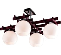 Люстра Citilux Нарита деревянная Венге Хром CL114141