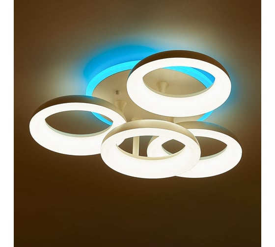Умная люстра Citilux Паркер Смарт RGB Белая CL225A140E