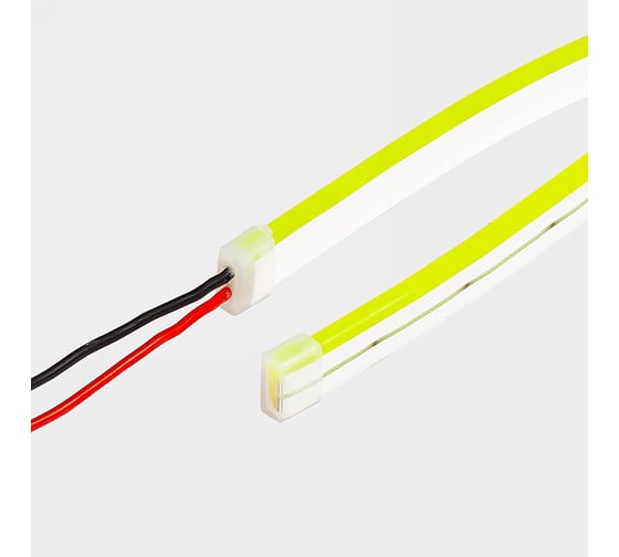 Неоновая светодиодная лента MAKSILED 5м, 6x12мм, 12В, 8Вт/м, 120 led/m, ip33, рез 25мм (силикон), лимонный, ML-NF-6mm-Lemon
