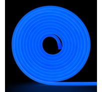 Неоновая светодиодная лента MAKSILED 5м, 8x16мм, 12В, 10.5Вт/м, 100 led/m, ip33, рез 10мм (силикон), синий, ML-NF-10-8mm-Blue