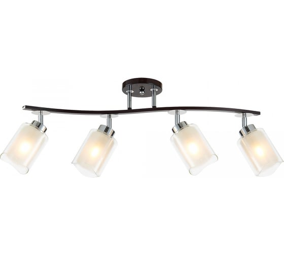 Люстра с поворотными плафонами Citilux Фортуна Венге Хром CL156142