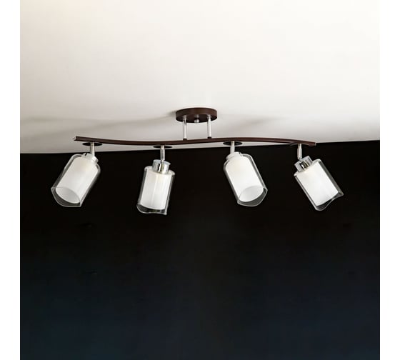 Люстра с поворотными плафонами Citilux Фортуна Венге Хром CL156142