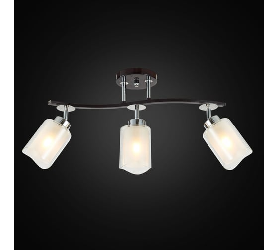 Люстра с поворотными плафонами Citilux Фортуна Венге Хром CL156132
