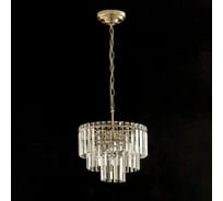 Подвесная люстра Citilux Фонда хрустальная Бронза CL303163