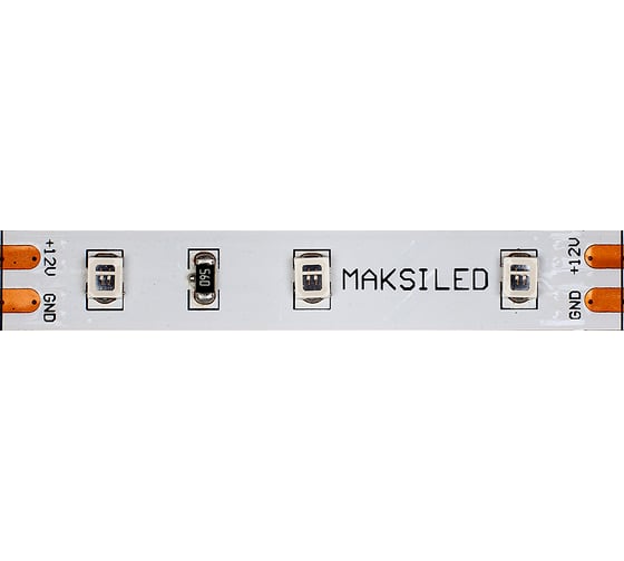 Светодиодная лента MAKSILED 5м, 12В, 14,4Вт/м, 60д/м, ip20, ультрафиолетовый, 8мм, ML-R60-2835-UV-HP-S