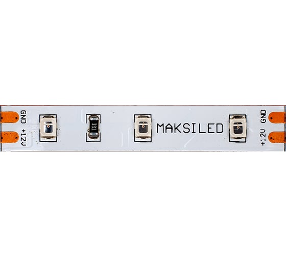 Светодиодная лента MAKSILED 5м, 12В, 4,8Вт/м, 60д/м, ip20, 70Лм/м, синий, 8мм, ML-R60-2835-B-LP-S