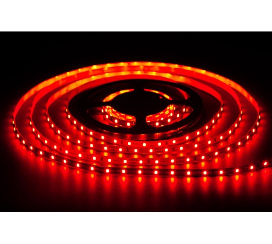 Светодиодная лента MAKSILED 5м, 12В, 4,8Вт/м, 60д/м, ip20, 85Лм/м, красный, 8мм, ML-R60-2835-R-LP-S 1