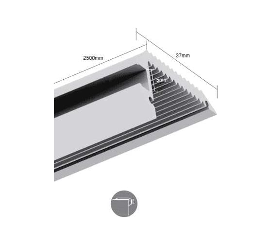 Алюминиевый профиль DesignLed для ступеней design led step3819b, 2500 мм STEP 3819B