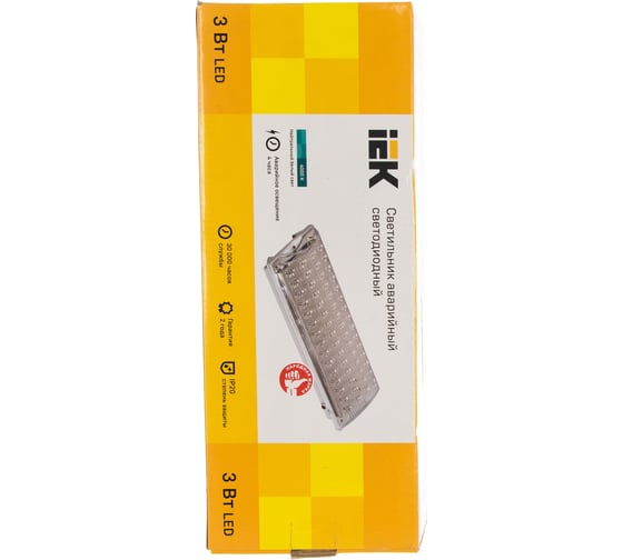 Аварийный аккумуляторный светильник ДПА 2104 4ч 60LED IP20 IEK LDPA0-2104-60-K01 308639