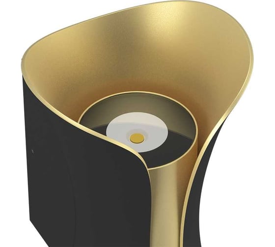 Настенное бра DesignLed черный+золото, 6Вт 3000к ip54 GW-8610-6-BLG-WW