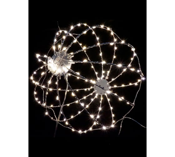 Светодиодный ШАР Магия праздника D=30см, 168 LED, теплый белый, GS IP44, 4.5V, 6W, адаптер MAG-G021-168