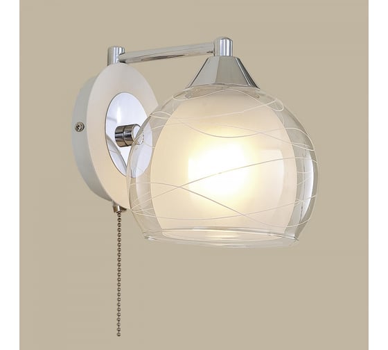 Бра Citilux Буги с выключателем Белое Хром CL157311