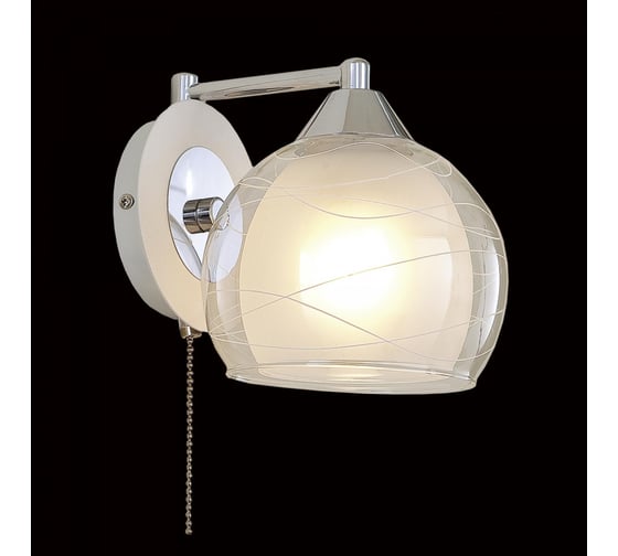 Бра Citilux Буги с выключателем Белое Хром CL157311