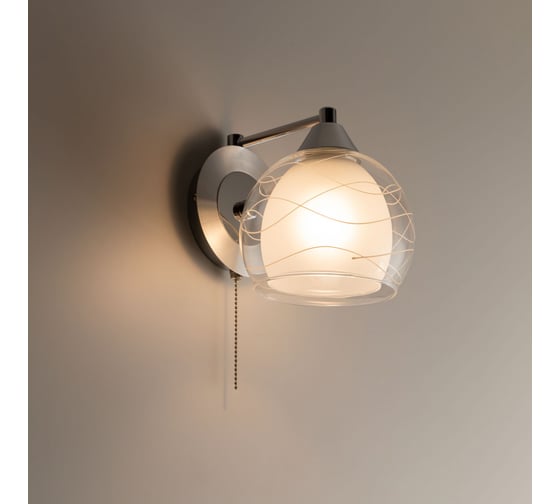 Бра Citilux Буги с выключателем Алюминий Хром CL157312