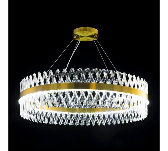 Люстра Citilux Ричард LED хрустальная с пультом Бронза CL336103