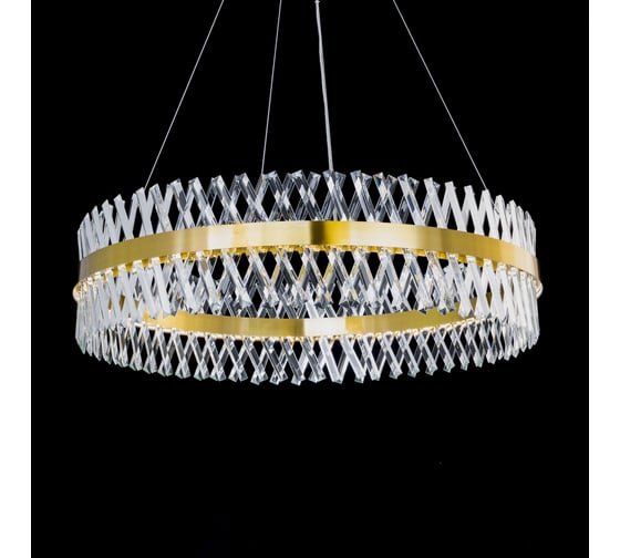 Люстра Citilux Ричард LED хрустальная с пультом Бронза CL336103