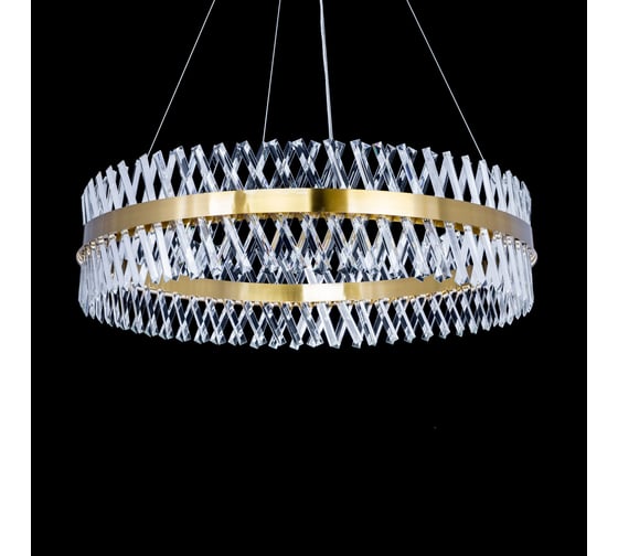 Люстра Citilux Ричард LED хрустальная с пультом Бронза CL336103
