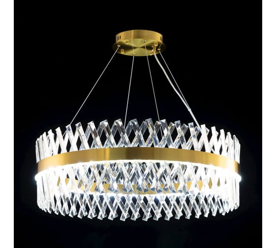 Люстра Citilux Ричард LED хрустальная с пультом Бронза CL336083