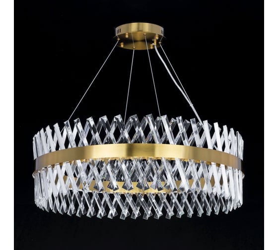 Люстра Citilux Ричард LED хрустальная с пультом Бронза CL336083