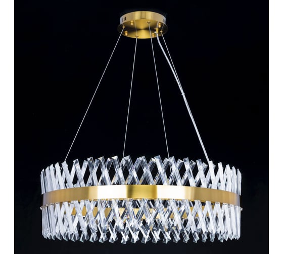 Люстра Citilux Ричард LED хрустальная с пультом Бронза CL336083