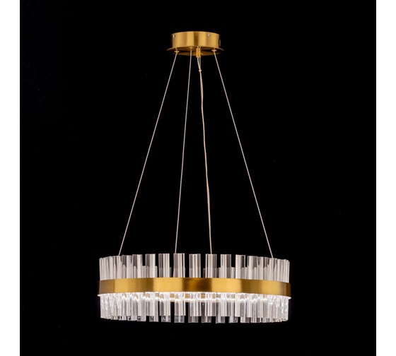 Люстра Citilux Рианна LED хрустальная с пультом Бронза CL337053