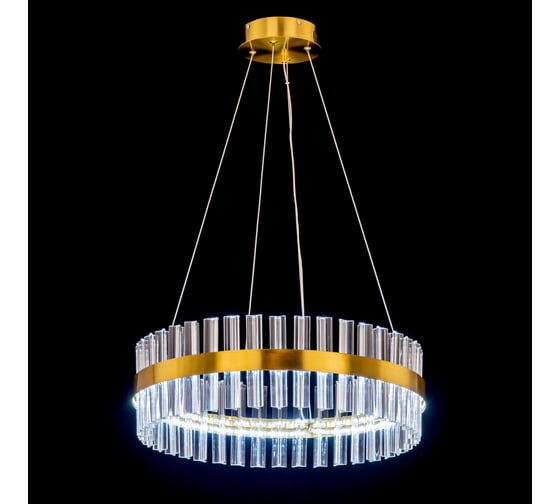 Люстра Citilux Рианна LED хрустальная с пультом Бронза CL337053
