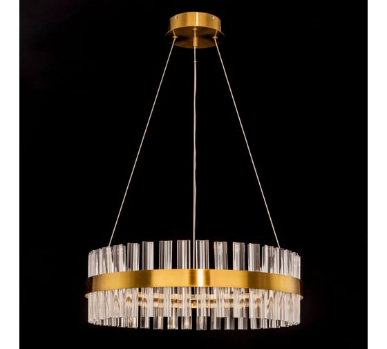 Люстра Citilux Рианна LED хрустальная с пультом Бронза CL337053