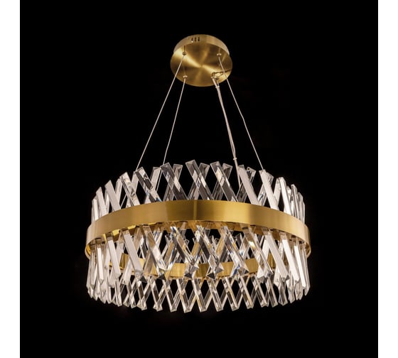 Люстра Citilux Ричард LED хрустальная с пультом Бронза CL336063