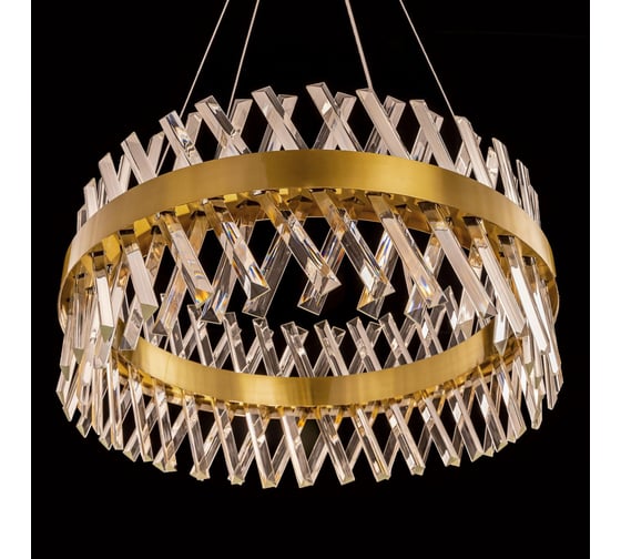Люстра Citilux Ричард LED хрустальная с пультом Бронза CL336063