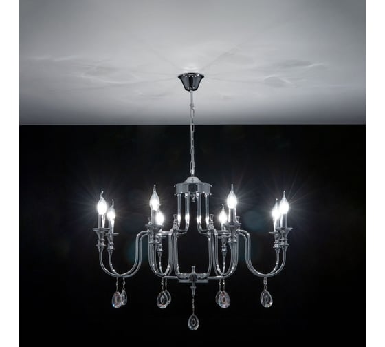 Подвесная люстра Citilux Рига Хром CL437181
