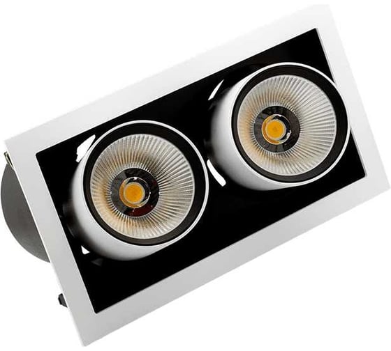 Встраиваемый двойной led светильник DesignLed spl 25w 3000k SPL-SQ2-25-WW