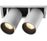Встраиваемый двойной led светильник DesignLed gl 7117-2/12w 12 w 3000k SPL-SQ2-12-WW 1